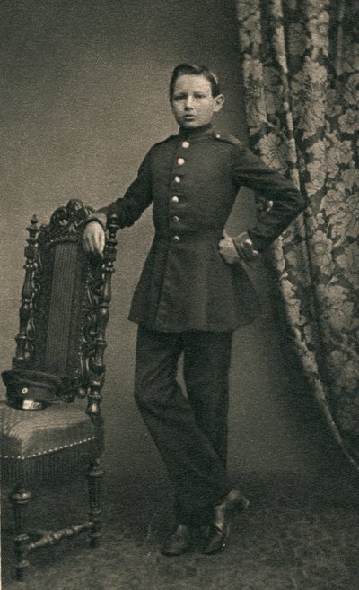 Paul von Hindenburg 1847-1934, come cadetto a Wahlstatt, 1860, anni 1930 da Unbekannt