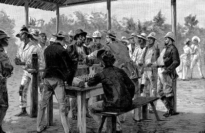 Pagare i lavoratori delle Indie Occidentali, 1888 da Unbekannt