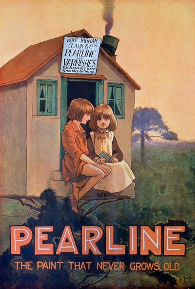 Pubblicità della vernice Pearline, anni 1920 da Unbekannt