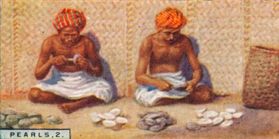 Perle, 2. - Apertura delle ostriche, Ceylon, 1928 da Unbekannt