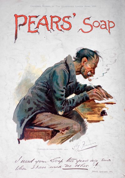 Pubblicità del sapone Pears, 1894 da Unbekannt