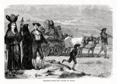 Contadini della valle di Ossun, Francia, 1879 da Unbekannt