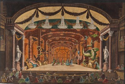Immagine del peep show, ca 1770 da Unbekannt