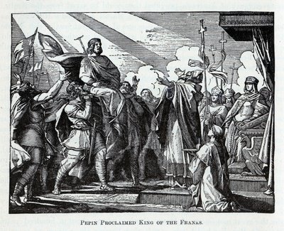Pipino proclamato re dei Franchi, 1882 da Unbekannt