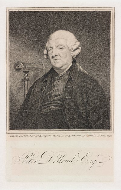 Peter Dollond, ottico inglese, c. 1800 da Unbekannt