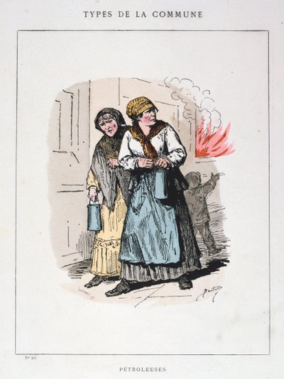 Petroleuses, Comune di Parigi, 1871 da Unbekannt
