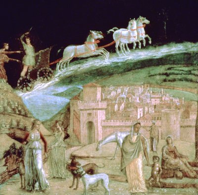 Fetonte nel suo carro, c. 1470-1536 da Unbekannt