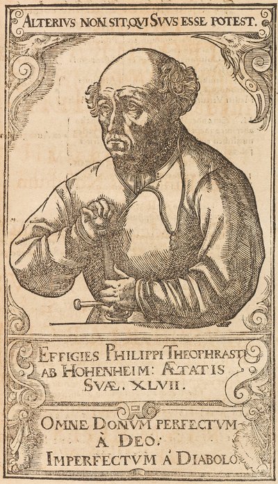 Philippus Theophrastus Aureolus Bombastus von Hohenheim Paracelsus, 1589 da Unbekannt