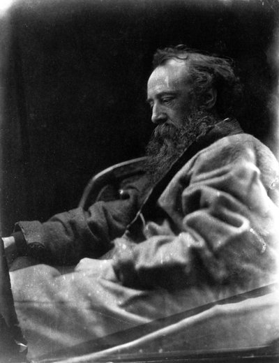 Ritratto fotografico di G F Watts di profilo da Unbekannt