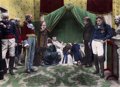 Rappresentazione fotografica della morte di Napoleone a Sant