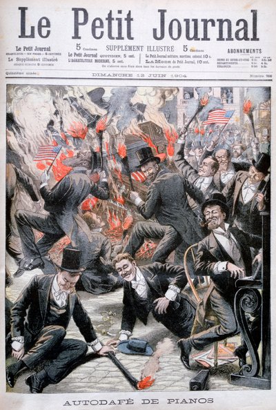 Pianoforte in fiamme, Stati Uniti, 1904 da Unbekannt