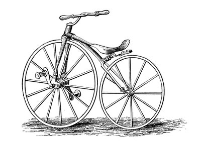 Bicicletta a pedali a manovella di Pickering, un design americano, c1860s c1880 da Unbekannt