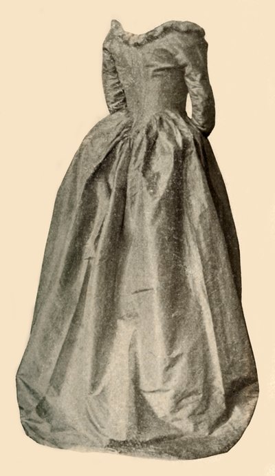 Immagine di un interessante abito blu indossato dalla signora St Clair, c1760, 1937 da Unbekannt