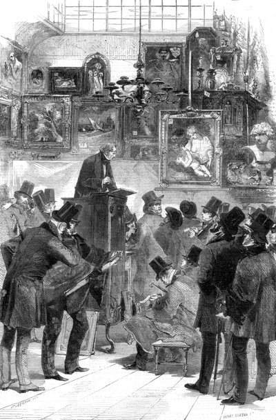 Vendita di quadri presso Messrs Christie e Mantons, King Street, St James