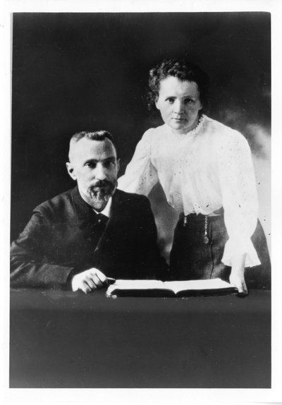 Pierre Curie e Marie Sklodowska Curie da Unbekannt