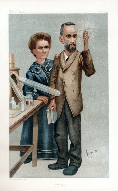 Pierre e Marie Curie, fisici francesi, 1904 da Unbekannt