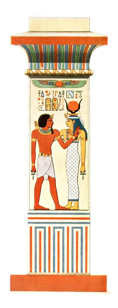 Pilastro dal Tempio di Amon-Ra di Amenofi III a Karnak, Egitto, 1928 da Unbekannt