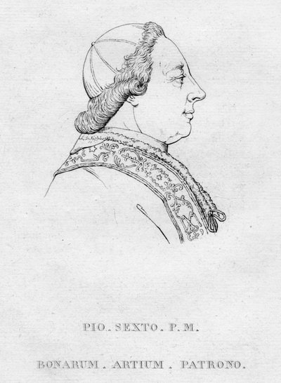 Pio. Sesto. P.M. Patrono delle Belle Arti, c1850 da Unbekannt