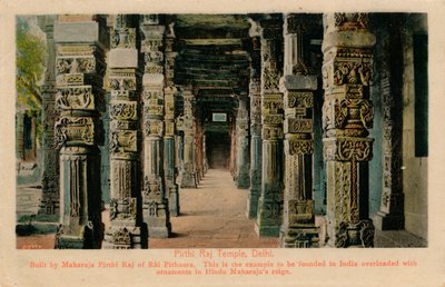 Tempio di Pirthi Raj, Delhi, c1900 da Unbekannt