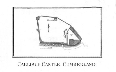 Piano del Castello di Carlisle, Cumberland, fine XVIII secolo da Unbekannt