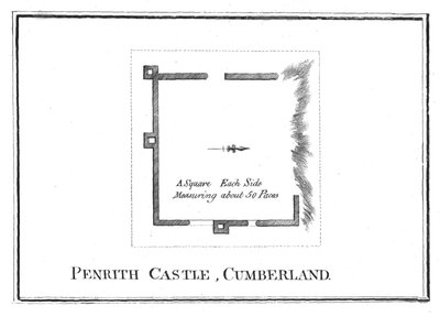 Piano del Castello di Penrith, Cumberland, fine XVIII secolo da Unbekannt