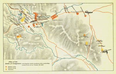 Piano della Battaglia di Sekigahara, 21 ottobre 1600, 1903 da Unbekannt