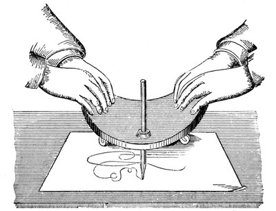 Planchette o tavola Ouija, 1885 da Unbekannt