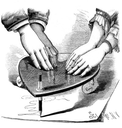 Planchette o tavola ouija, 1885 da Unbekannt