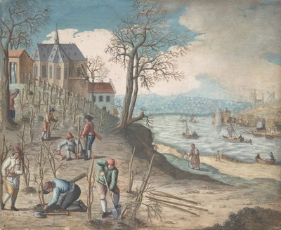 Piantare alberi, XVIII secolo da Unbekannt