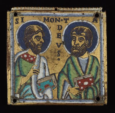 Coppia di placche: Simone e Taddeo e Tommaso e Matteo, c. 1160 da Unbekannt