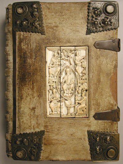 Placca con Cristo in Maestà e i Quattro Evangelisti, 1000-1100 da Unbekannt