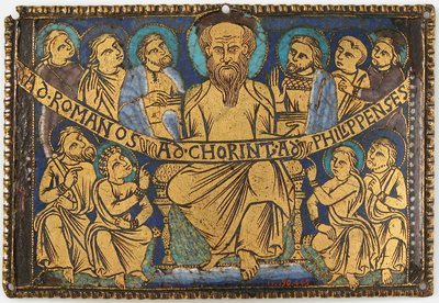 Placca con San Paolo e i suoi Discepoli, britannica da Unbekannt