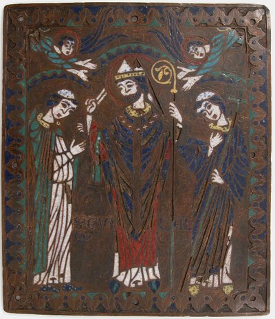 Placca con San Guglielmo di Bourges, francese, ca. 1218-25 da Unbekannt