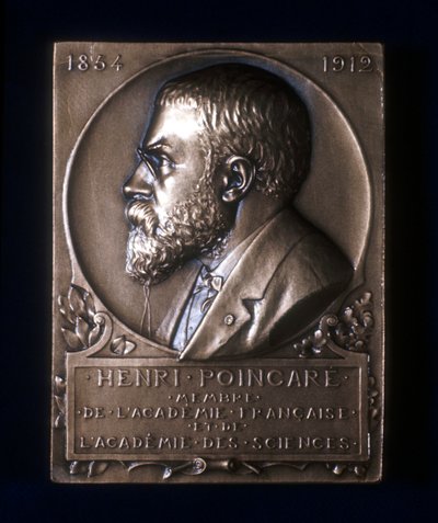 Placca commemorativa della morte di Henri Poincaré, matematico francese, 1912 da Unbekannt