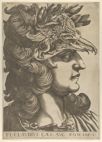 Tavola 5: Tiberio Claudio di profilo a destra, da 