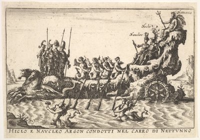 Tavola 9: Argonauti Hicleus e Naucleus guidati nel galleggiante di Nettuno da Unbekannt