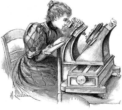 Microscopio per misurare piastre, 1895 da Unbekannt