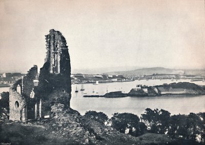 Plymouth - Isola di Drake, da Mount Edgcumbe, 1895 da Unbekannt