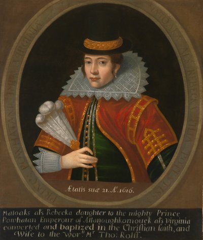 Pocahontas, dopo il 1616 da Unbekannt