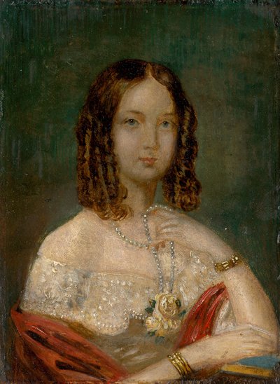Ritratto di ragazza con collana da Unbekannt