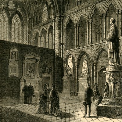 Angolo dei poeti, Abbazia di Westminster, 1881 da Unbekannt
