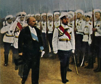 Poincaré nato 1860 e Zar Nicola II 1868-1918, 1934 da Unbekannt