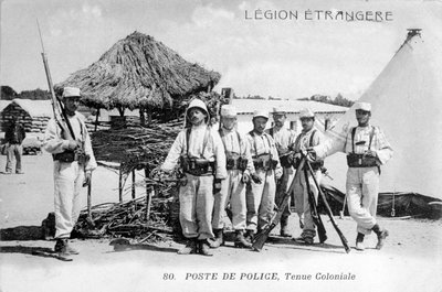 Stazione di polizia, Algeria, 1910 da Unbekannt
