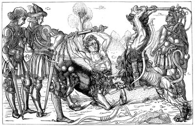 Il combattimento dei centauri di Pollaiuolo, 1882 da Unbekannt
