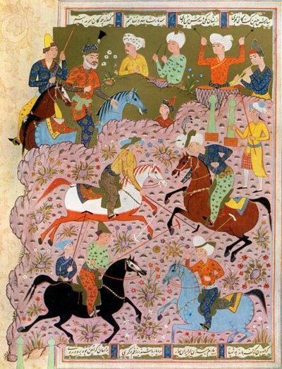 Polo in Persia nel X secolo, 1938 da Unbekannt