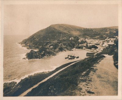 Polperro dal sentiero della scogliera di Talland, 1927 da Unbekannt