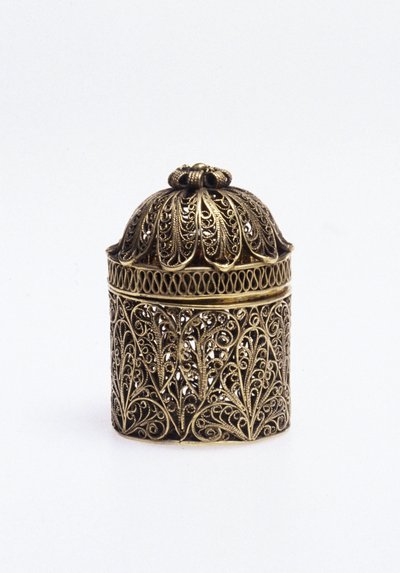 Pomander in argento dorato da Unbekannt