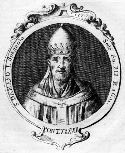 Papa Damaso I, Papa della Chiesa Cattolica da Unbekannt
