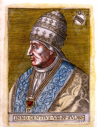 Papa Innocenzo VII c1336-1406, XIX secolo da Unbekannt