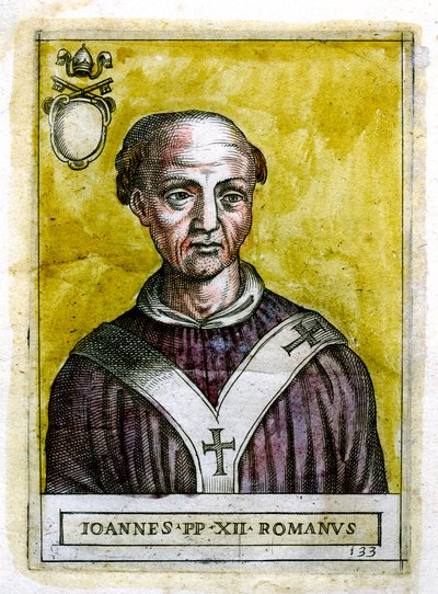 Papa Giovanni XII c937-964, XIX secolo da Unbekannt